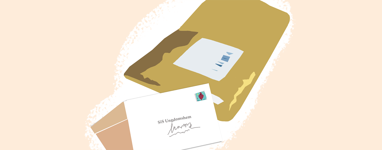 Illustration av paket och brev